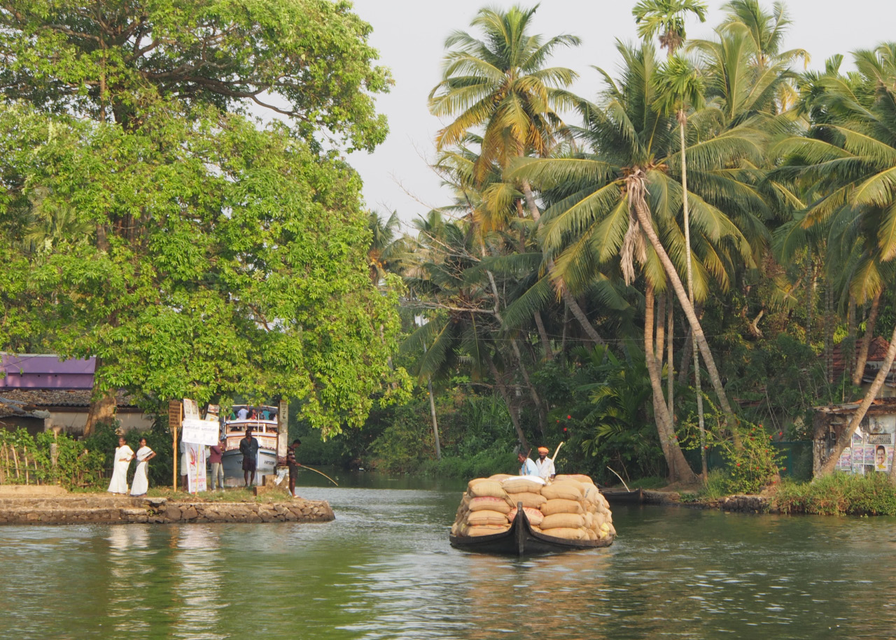 en bateau dans les Backwater en bateau dans les Backwater